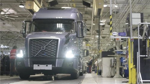 美国组装厂,沃尔沃卡车生产基地记录生产过程
